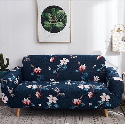 Cosycorner Polyester Abstract 3 Seater Sofa Cover(Multicolor Pack of 1)