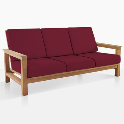 LAZI Polycotton 3 Seater Sofa Plain Cover(Pack of 6 Maroon)