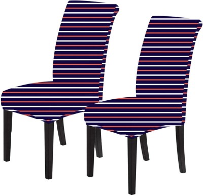 Flipkart SmartBuy Polycotton Floral Chair Cover(Blue Stripe Pack of 2)