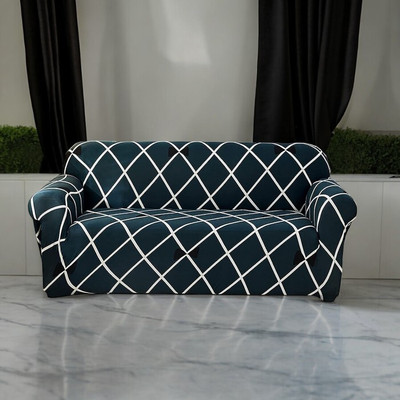 DFH Polyester Floral 3 Seater Sofa Cover(Multicolor Pack of 1)