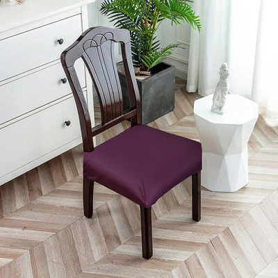 ohello Polycotton Plain 1 Seater Chair Cover(Maroon Pack of 6)