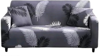 BHARAT TEX Polyester Geometric 3 Seater Sofa Cover(grey Pack of 3)