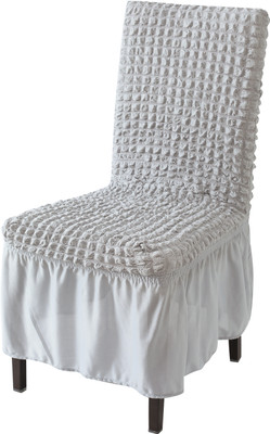 HOKiPO Polyester 1 Seater Chair Plain Cover(Pack of 1 Ash Grey)