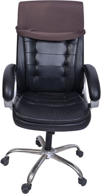 Priyabhakta Polyester 1 Seater Chair Plain Cover(Pack of 1 Coffee)