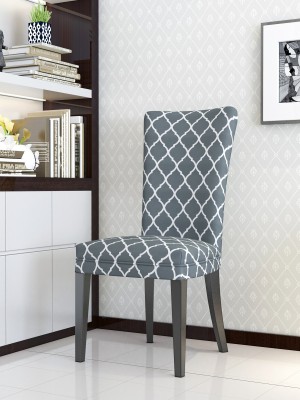 Flipkart SmartBuy Polyester Abstract 1 Seater Chair Cover(Grey Pack of 1)