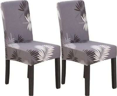 NAYISHI Polycotton Geometric Chair Cover(grey Pack of 2)