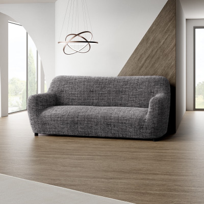 Bellissima Covers Pet Friendly 3 Seater Sofa Plain Cover(Pack of 1 Vittoria Grey)