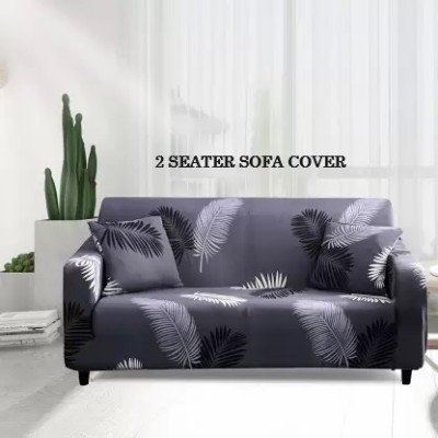 Flipkart SmartBuy Polycotton Floral Sofa Cover(Dark Grey Pack of 1)