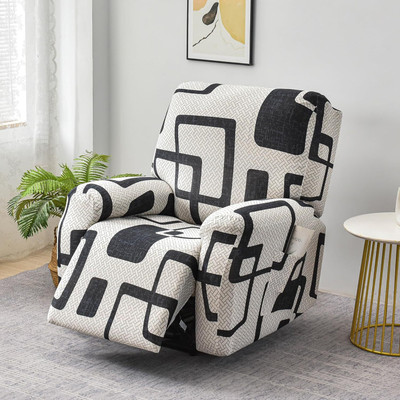 Magic Cover Polyester 1 Seater Sofa Plain Cover(Pack of 1 Beige)