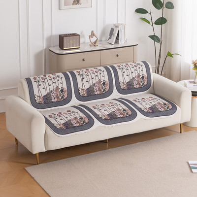 HOKiPO Polyester 3 Seater Sofa Floral Cover(Pack of 1 Mystic Wings)