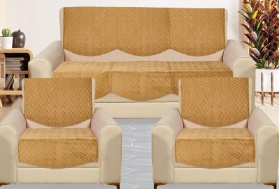 Flipkart SmartBuy Velvet Plain Sofa Cover(Dark Brown Pack of 10)