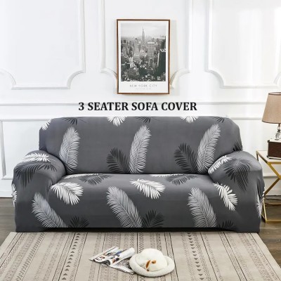 Flipkart SmartBuy Polycotton Floral Sofa Cover(Dark Grey Pack of 1)