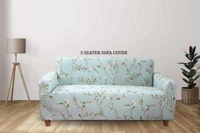 Flipkart SmartBuy Polycotton 3 Seater Sofa Floral Cover(Pack of 1 Green)