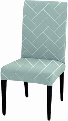 LAZI Polycotton 1 Seater Chair Geometric Cover(Pack of 1 Green)