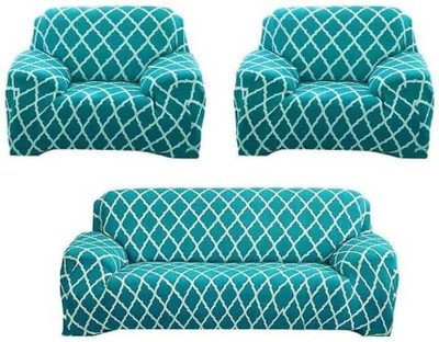 PITLOUM CRAFT Polyester Floral 3+1+1 Seater Sofa Cover(Feroji Pack of 3)