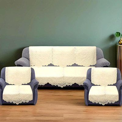 KUBER INDUSTRIES Cotton Floral 3+1+1 Seater Sofa Cover(Multicolor Pack of 6)