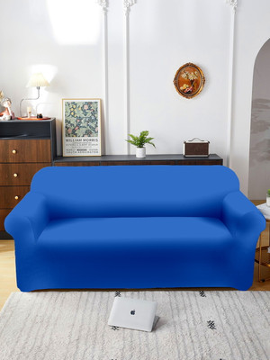 Flipkart SmartBuy Polyester 3 Seater Sofa Plain Cover(Pack of 1 Blue)