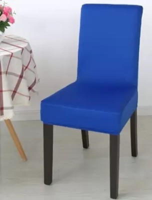 SHOPPYBUCKET Polyester Plain Chair Cover(BLUE Pack of 1)