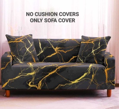 Udeek Polyester Abstract Sofa Cover(MULTICOLOR Pack of 1)