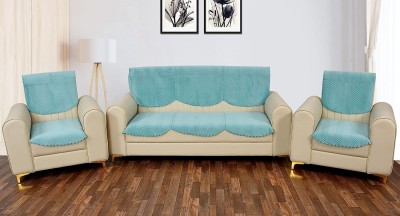 Fashion Throw Velvet Geometric Sofa Cover(Aqua Pack of 6)