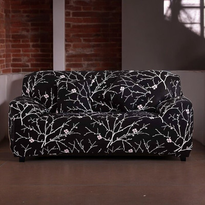 DFH Polyester Floral 3 Seater Sofa Cover(Multicolor Pack of 1)