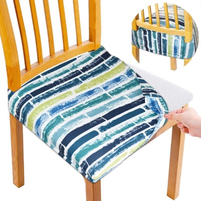 ohello Polycotton Striped Chair Cover(Multicolor Pack of 4)