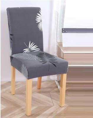 NAYISHI Polycotton Geometric Chair Cover(grey Pack of 1)