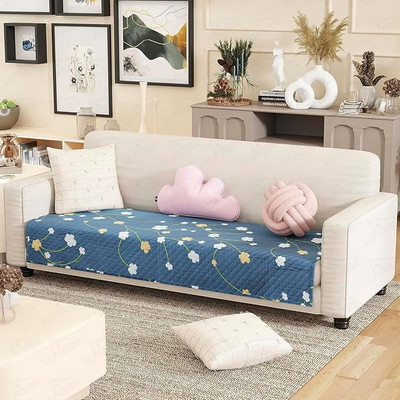 lukzer Polyester Floral 1 Seater Sofa Cover(Blossom Train Pattern Sofa Mat Pack of 1)