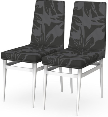 MY ARMOR Polyester Abstract 1 Seater Chair Cover(Botanical Pattern Pack of 2)