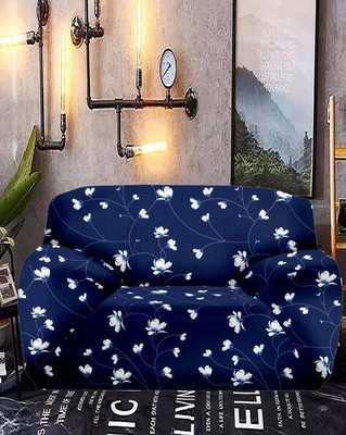 FreshFabrics Polyester Geometric 3+1+1 Seater Sofa Cover(Multicolor Pack of 1)