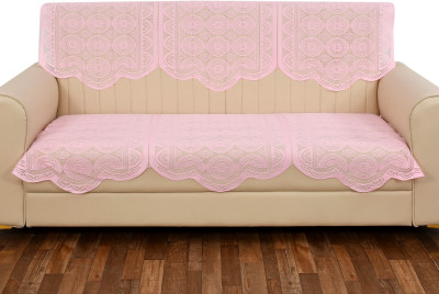 WONDERLAND Polycotton Floral 3 Seater Sofa Cover(Multicolor Pack of 6)