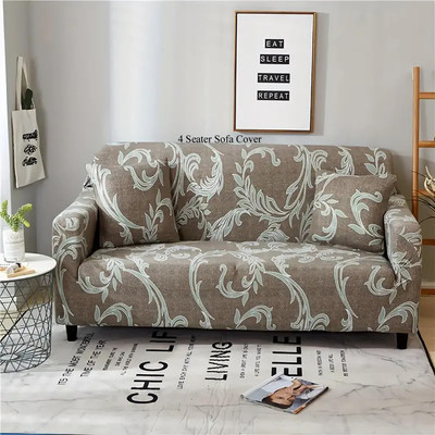 Magic Cover Polyester 4 Seater Sofa Plain Cover(Pack of 1 Green)