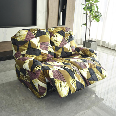 HOKiPO Polyester Geometric 2 Seater Sofa Cover(Multicolor Pack of 1)