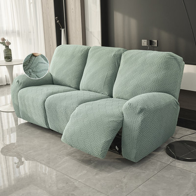HOKiPO Jacquard 3 Seater Sofa Plain Cover(Pack of 1 Green)