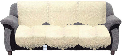 HOMESTIC by Kuber Industries Cotton 3 Seater Sofa Floral Cover(Pack of 2 Yellow)