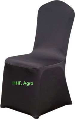 Hindust Polyester Plain Chair Cover(Black Pack of 1)