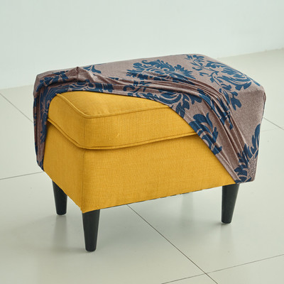 HOKiPO Polyester 1 Seater Chair Floral Cover(Pack of 1 Brown)