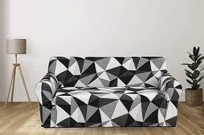 Flipkart SmartBuy Polyester 3 Seater Sofa Floral Cover(Pack of 1 Black)
