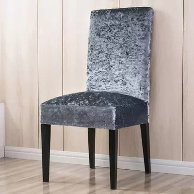 QUIRKYHUB Polycotton Plain 1 Seater Chair Cover(Dark Grey Pack of 6)
