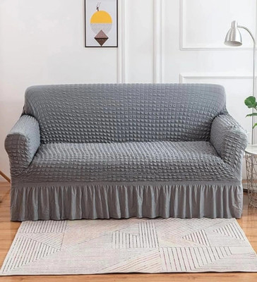 Flipkart SmartBuy Polycotton 3 Seater Sofa Plain Cover(Pack of 1 Ash Grey)