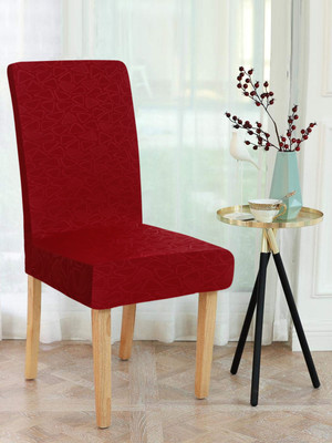 Flipkart SmartBuy Polyester Geometric 1 Seater Chair Cover(Maroon Pack of 1)