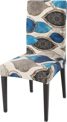 HOKiPO Polyester Abstract Chair Cover(Multicolor Pack of 1)