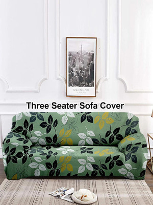 Flipkart SmartBuy Polyester 3 Seater Sofa Floral Cover(Pack of 1 Green)