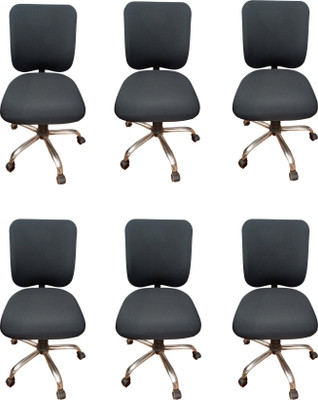 aaradhya Polyester Plain 1 Seater Chair Cover(GREY Pack of 6)