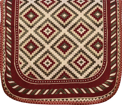 WiseHome Polycotton Floral 10 Seater Sofa Cover(Maroon Pack of 10)