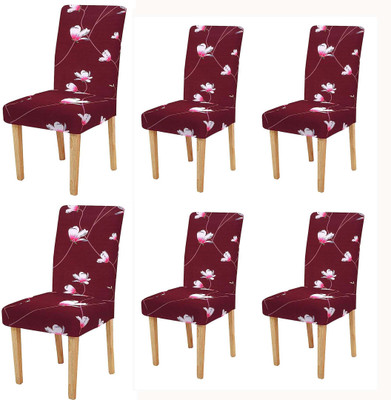 TORODINEART Polyester 1 Seater Chair Floral Cover(Pack of 1 White)