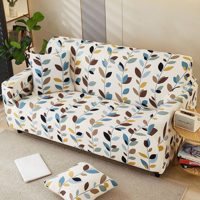 EXOTICE Polyester Floral 3 Seater Sofa Cover(Multicolor Pack of 3)