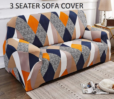 Laying Style Polyester 3 Seater Sofa Floral Cover(Pack of 1 Multicolor)