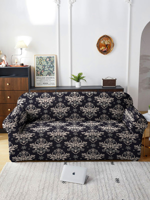 NAYISHI Polyester Damask 3 Seater Sofa Cover(Multicolor Pack of 1)
