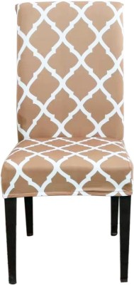 DEEJAY Polycotton Striped Chair Cover(Beige Diamond Pack of 1)